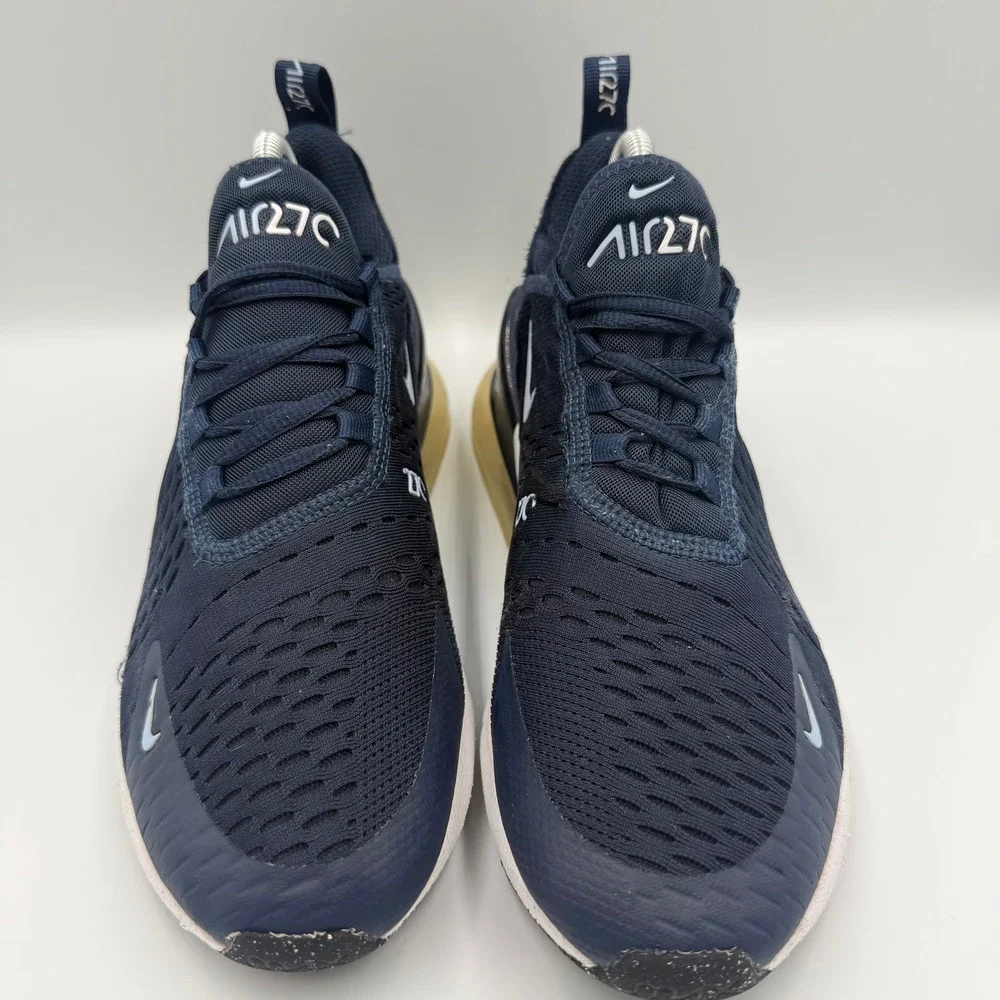 Nike Air Max 270 Kids Size 6.5Y Running Shoes 943345-407 Navy Blue